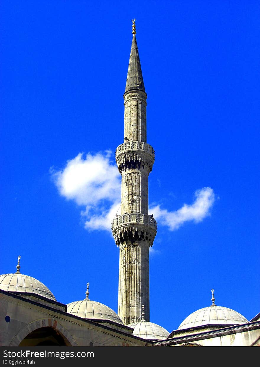 Mosque, Spire, Sky, Place Of Worship