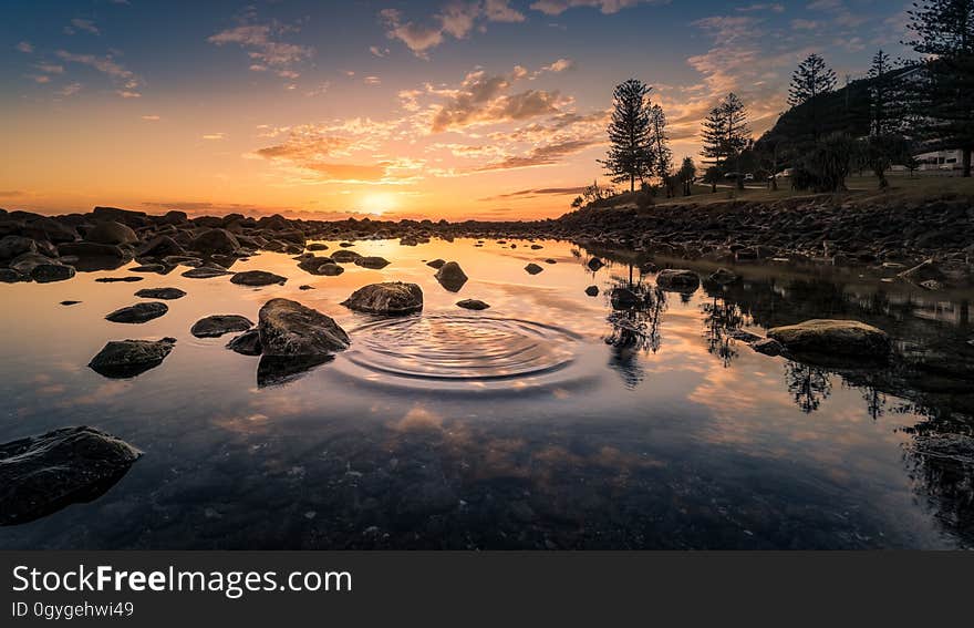 Reflection, Water, Nature, Sky