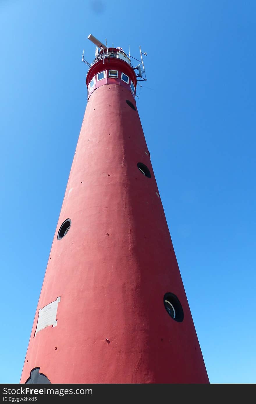 Lighthouse, Tower, Sky, Beacon