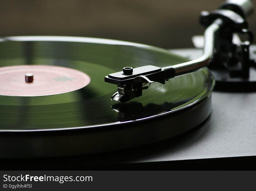 Vinyl Record Playing