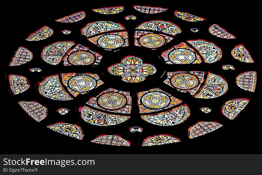 Stained Glass, Glass, Window, Material