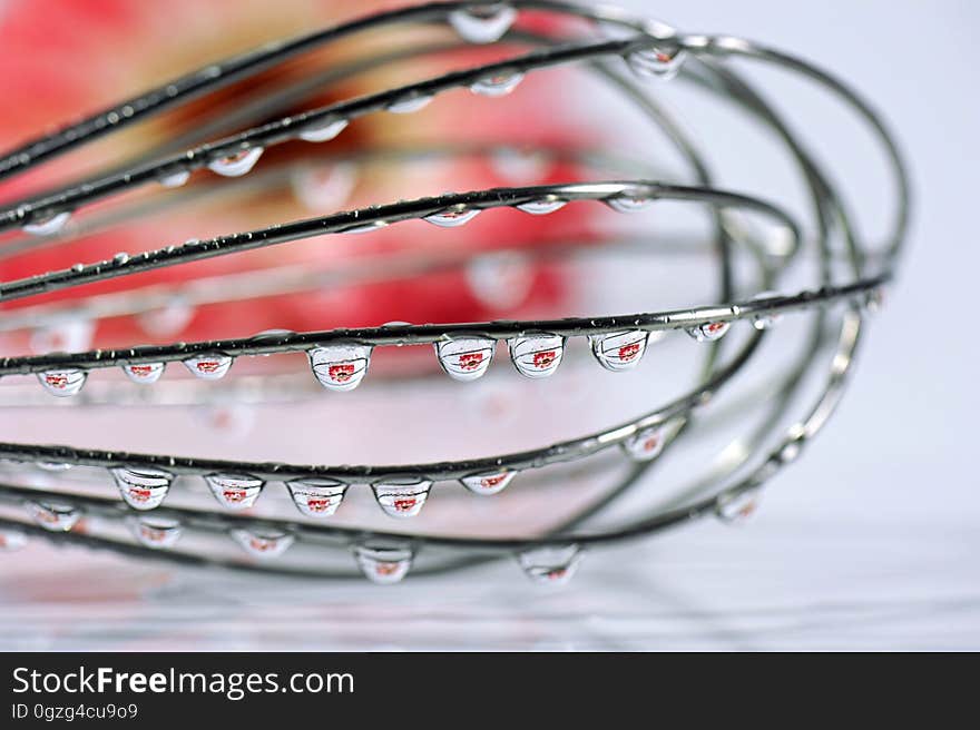 Water, Close Up, Wire, Macro Photography