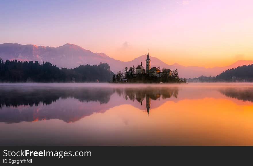 Reflection, Nature, Dawn, Sky