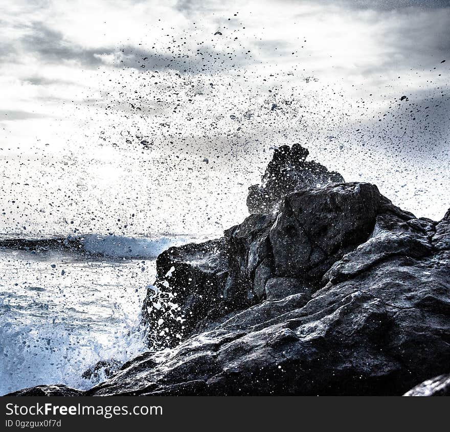 Water, Sea, Sky, Wave