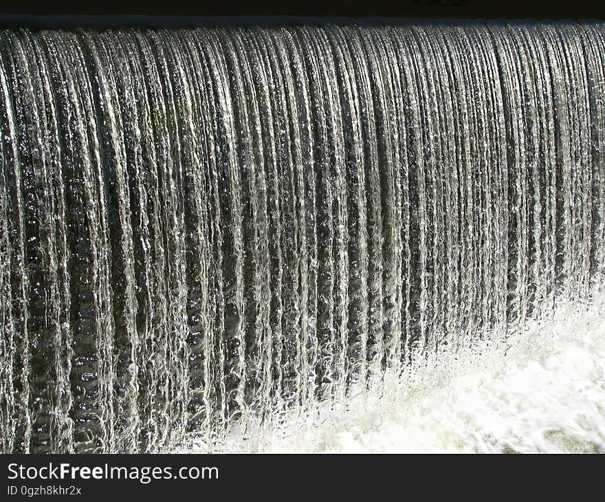 Water, Black And White, Water Feature