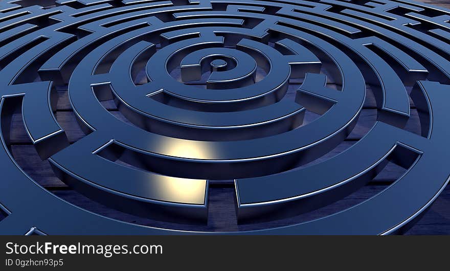 Maze, Circle, Labyrinth, Spiral