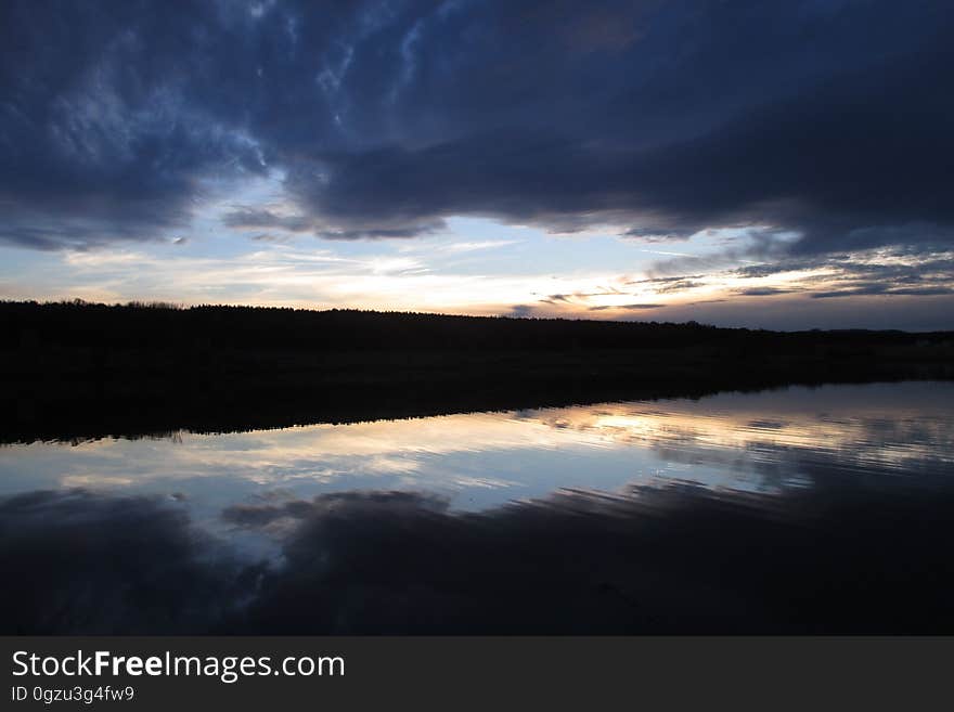 Sky, Reflection, Horizon, Loch