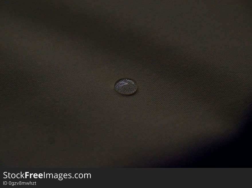 The drop of water on the table