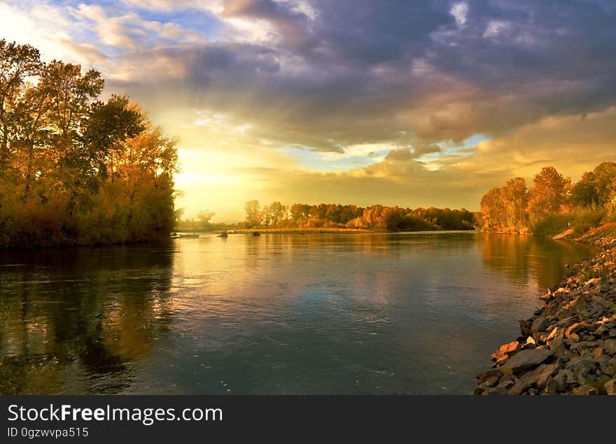 Reflection, Sky, Water, Nature