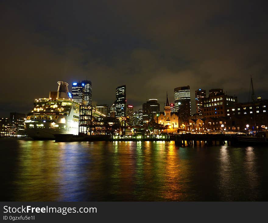 Cityscape, Reflection, City, Skyline