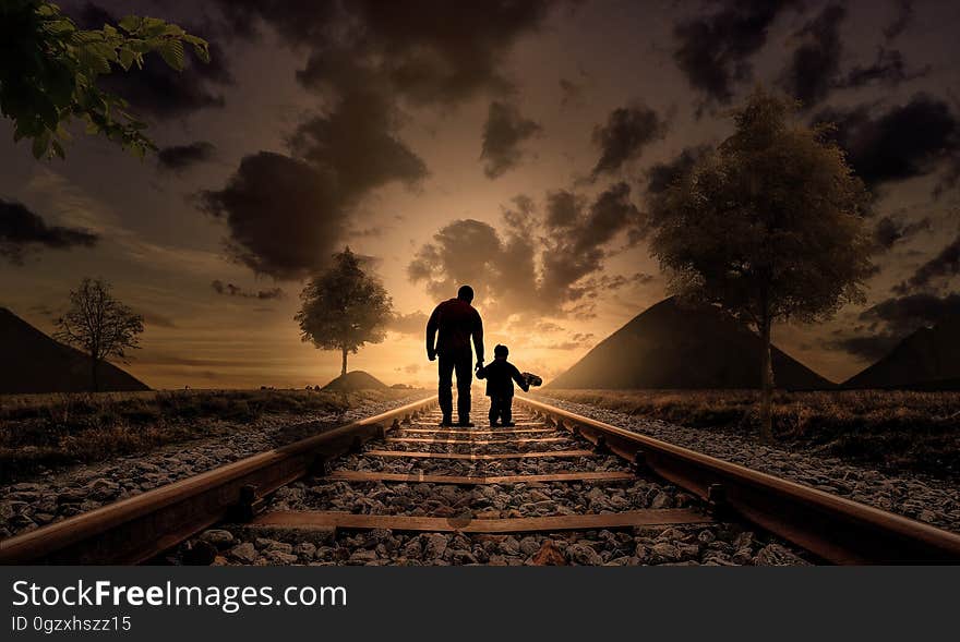 Track, Sky, Nature, Photography