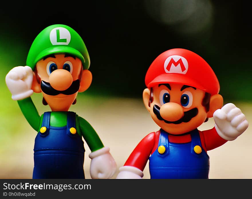 Luigi and Super Mario Figure