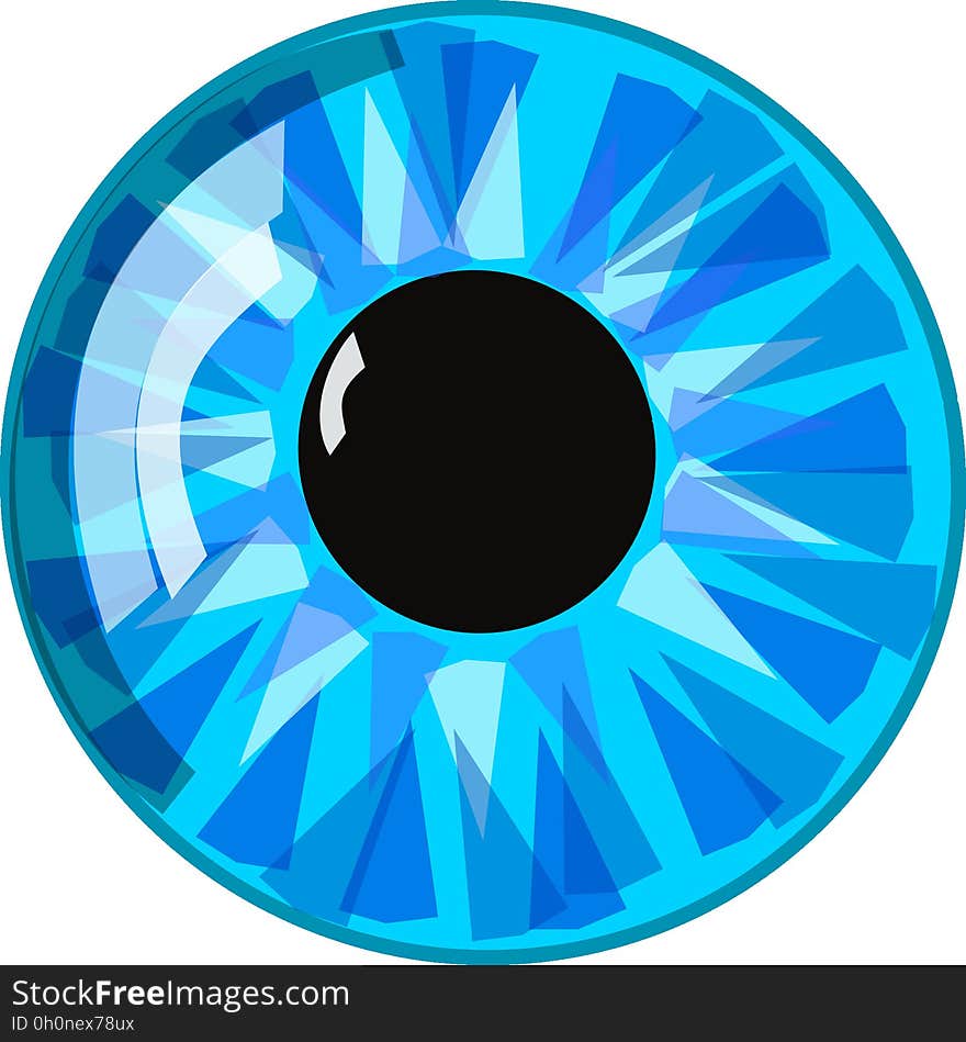 Blue, Aqua, Circle, Eye