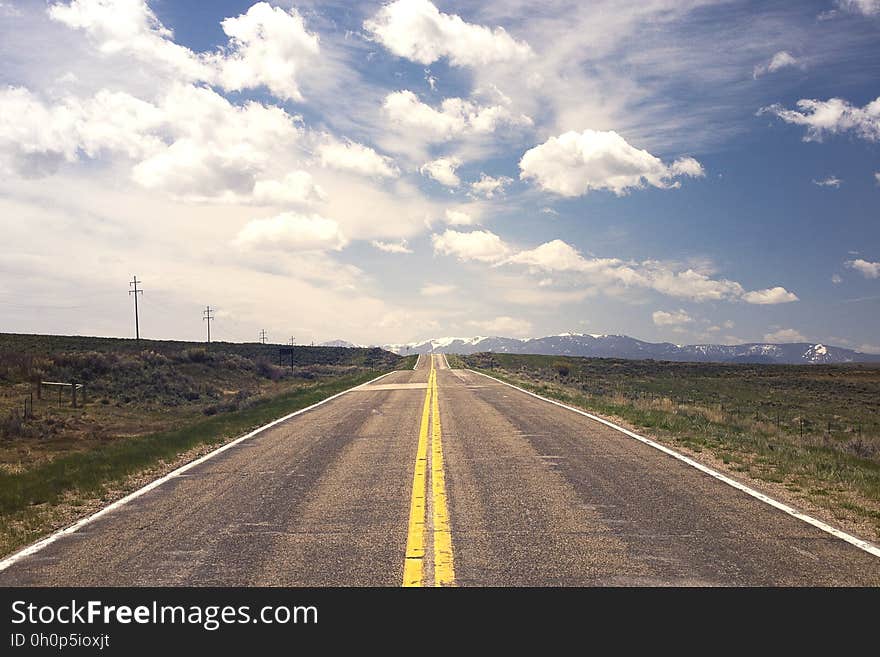 Road, Sky, Horizon, Cloud