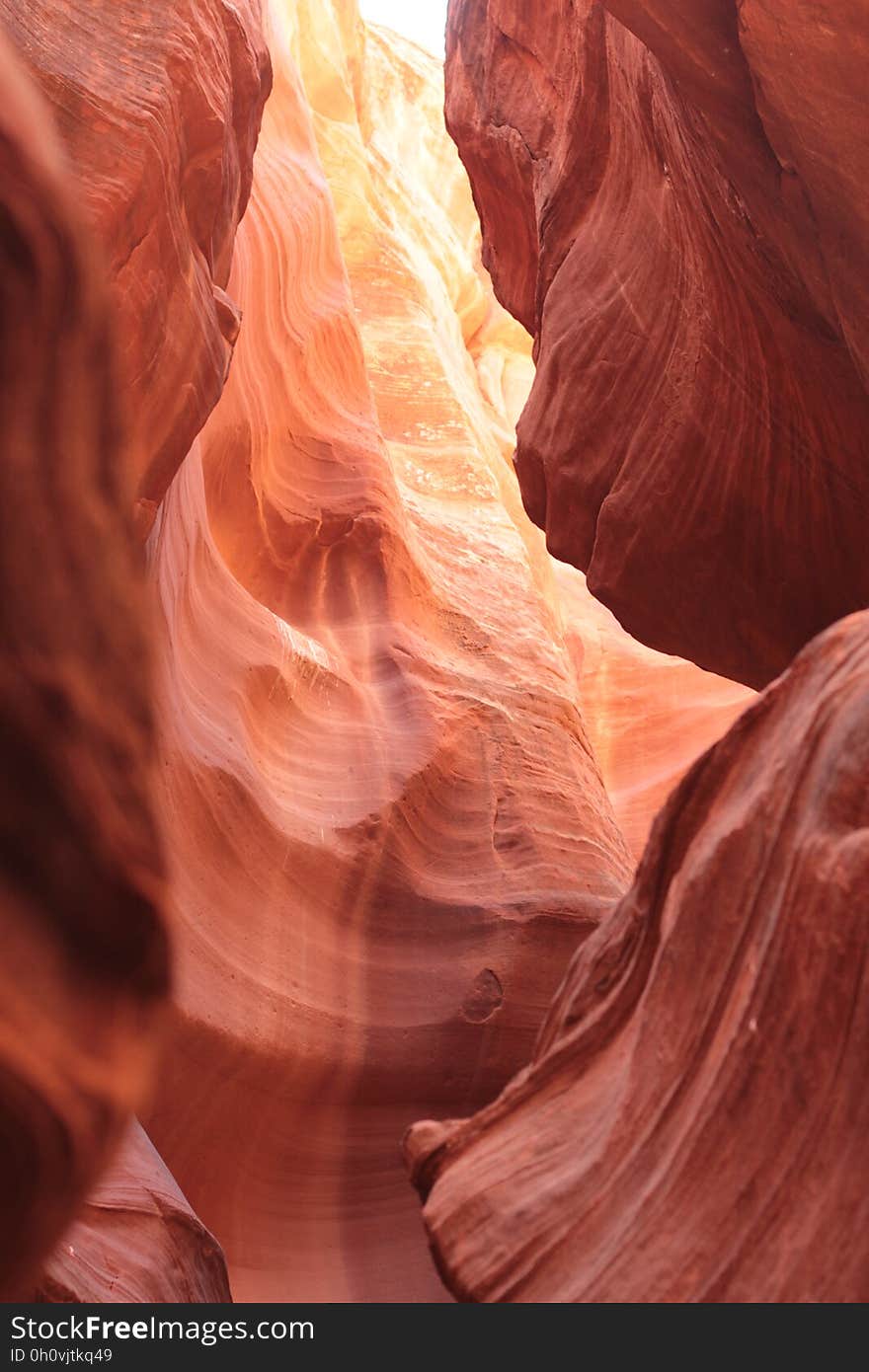 A view inside the Antelope Canyon.