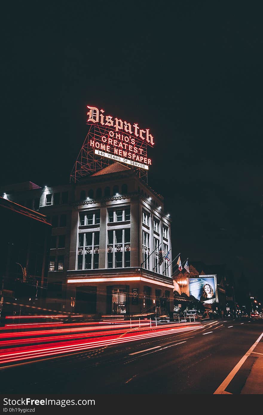 Red Dispatch Light Signage