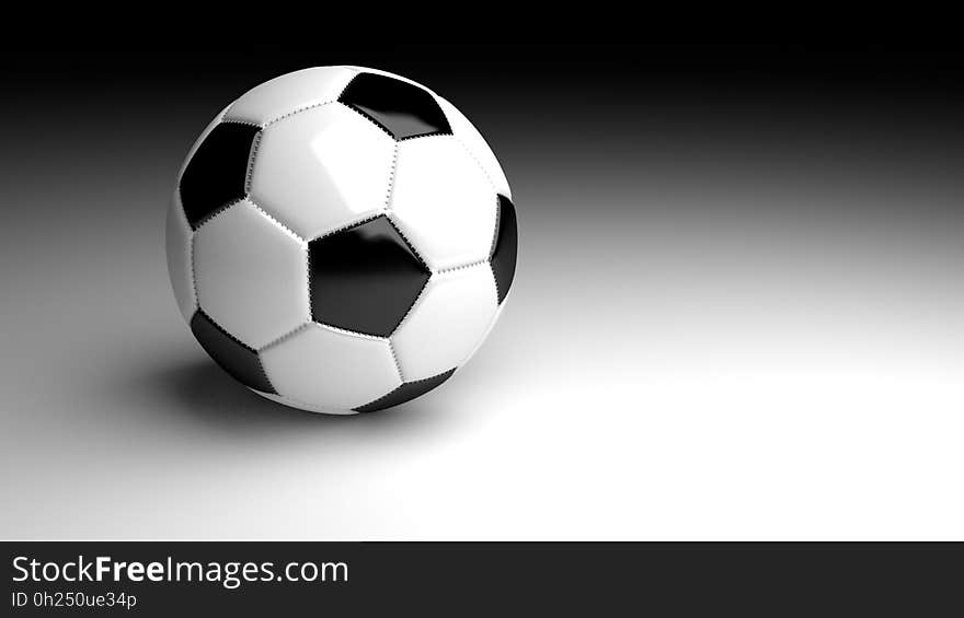 Football, Ball, Black And White, Sports Equipment
