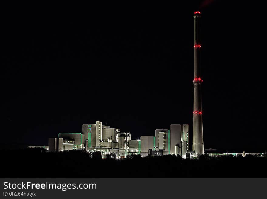 Night, Landmark, Metropolis, Sky