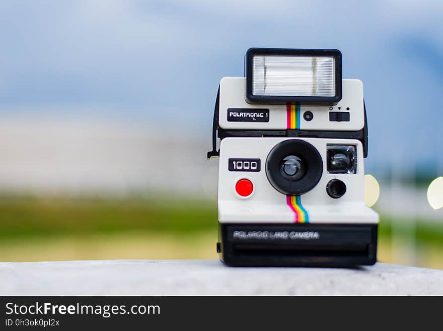 Selective Focus Photography of Polaroid Land Camera