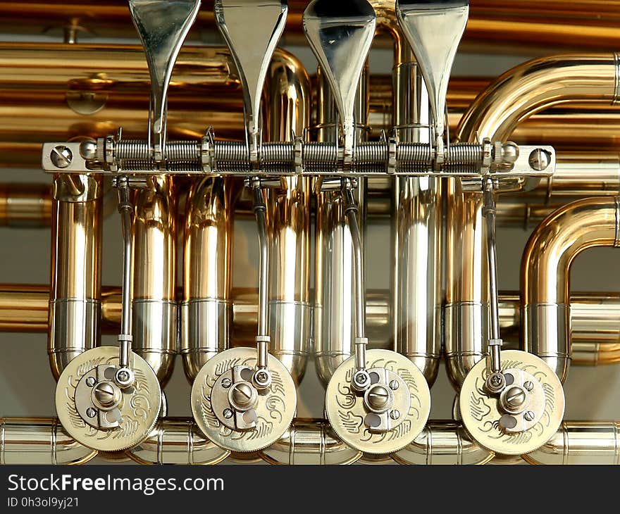 Silver Gold Musical Instrument