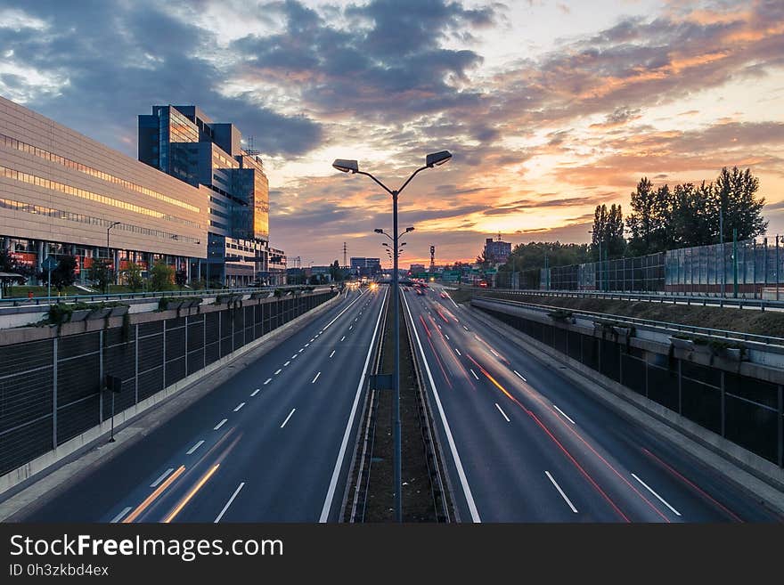 Photo of Freeway and Buildings