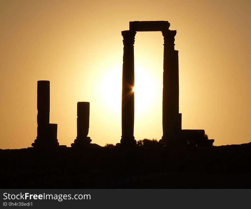 Column, Sky, Structure, Heat