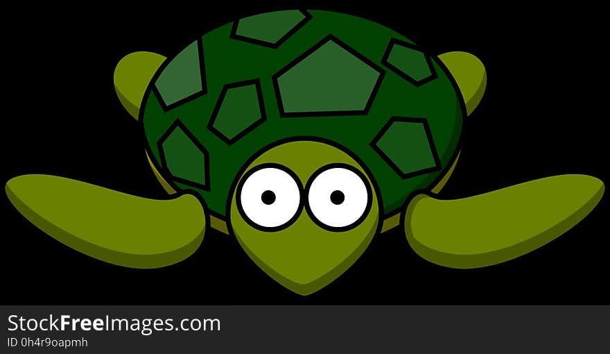 Green, Vertebrate, Turtle, Cartoon