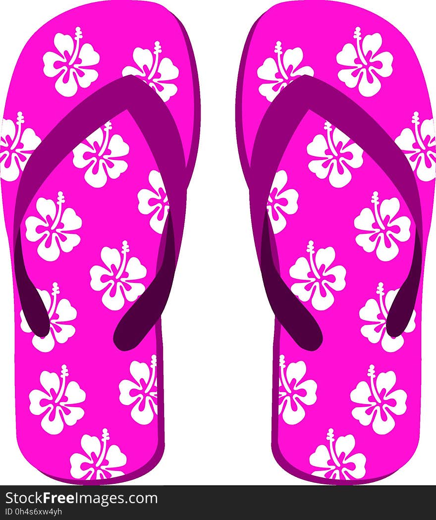 Footwear, Pink, Shoe, Flip Flops