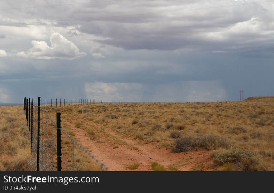 Fence Line alll The Way to the Thunderstorms