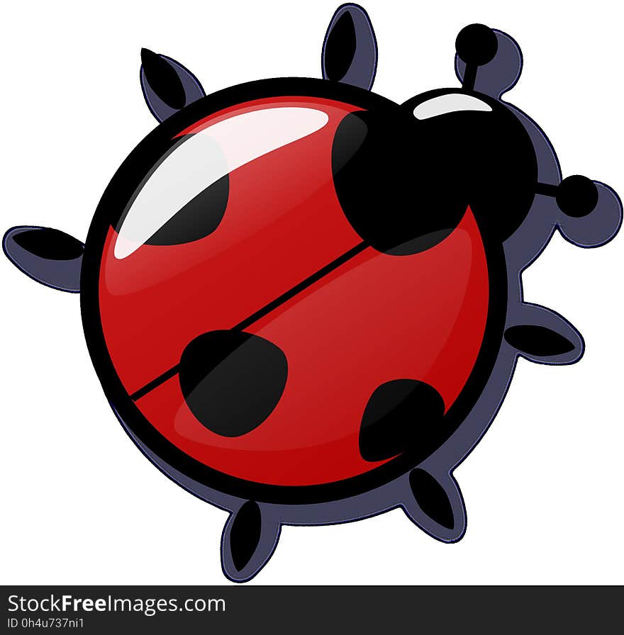 Red, Ladybird, Product Design, Clip Art