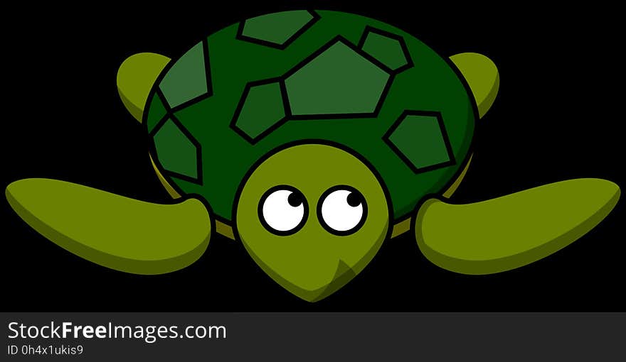 Green, Turtle, Vertebrate, Cartoon