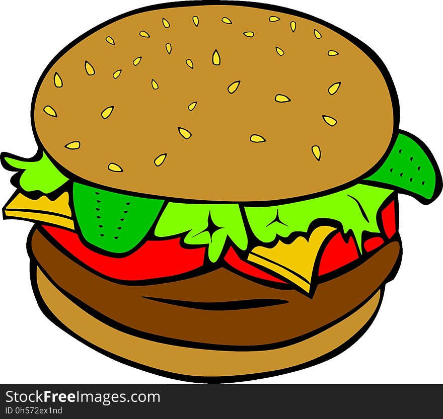 Food, Clip Art, Hamburger, Graphics