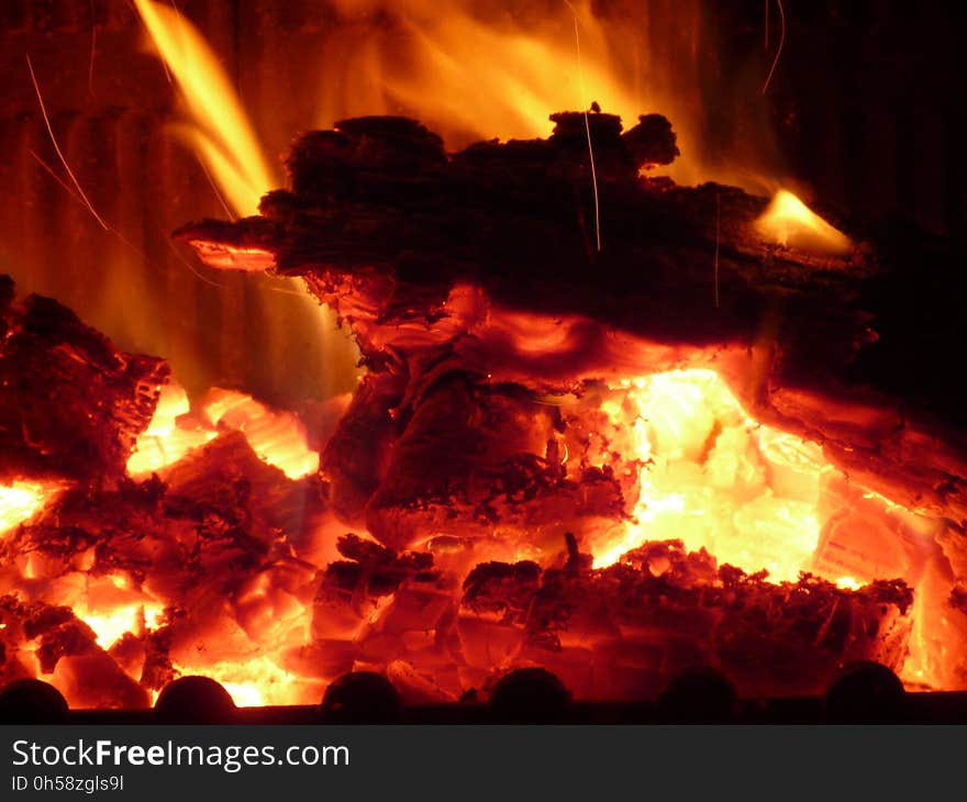 Fire, Heat, Flame, Geological Phenomenon