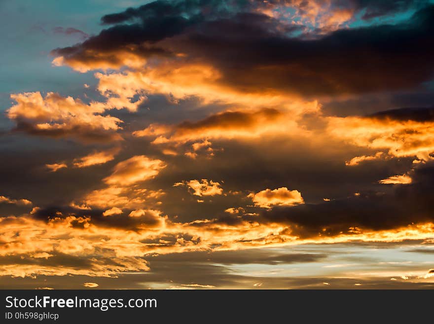 Sky, Afterglow, Cloud, Horizon