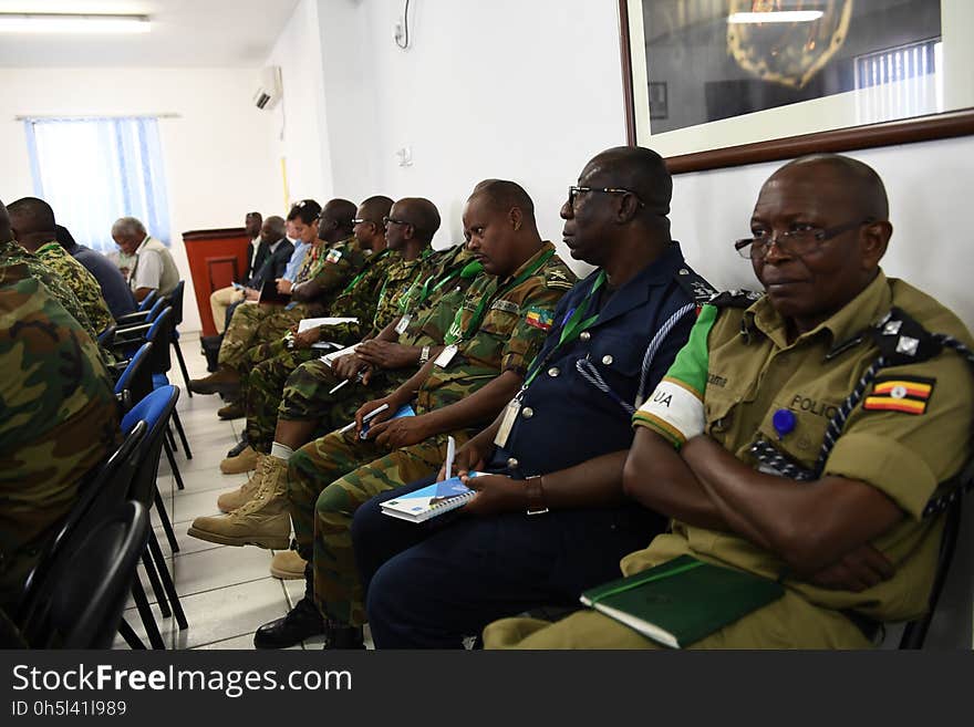 Participants attend the opening of a Joint AMISOM and Federal Government of Somalia &#x28;FGS&#x29; conference in Mogadishu, Somalia, on July 24, 2017. AMISOM Photo/ Omar Abdisalan. Participants attend the opening of a Joint AMISOM and Federal Government of Somalia &#x28;FGS&#x29; conference in Mogadishu, Somalia, on July 24, 2017. AMISOM Photo/ Omar Abdisalan