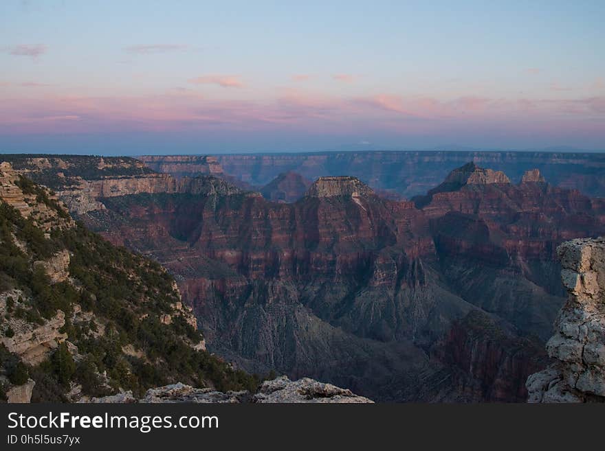 Wide View of Canyons during Daytime