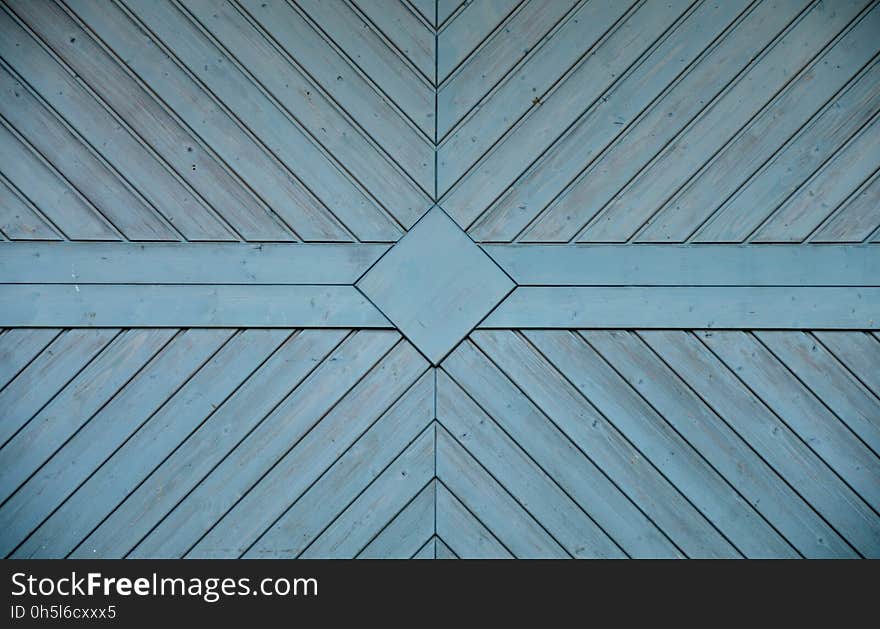 Brown and Blue Wooden Surface