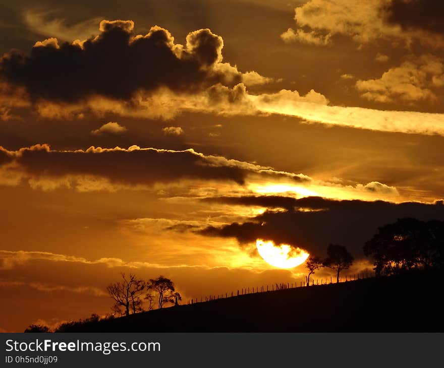 Sky, Afterglow, Sunset, Cloud