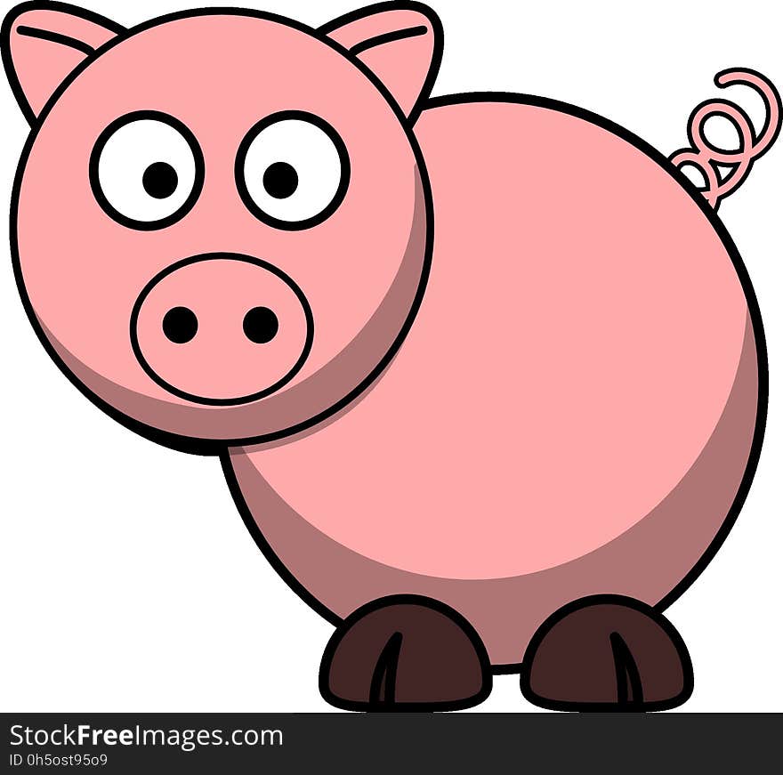 Pink, Nose, Clip Art, Snout