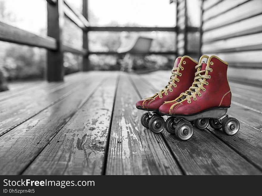 Footwear, Red, Photograph, Shoe