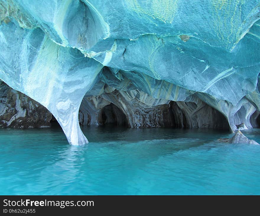 Blue, Water, Ice Cave, Coastal And Oceanic Landforms