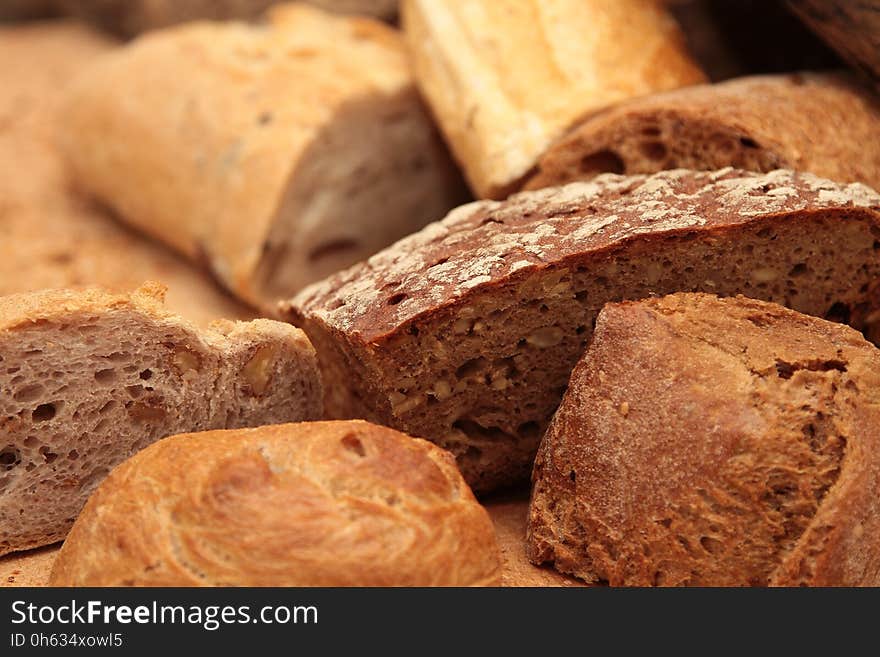 Bread, Rye Bread, Baked Goods, Brown Bread