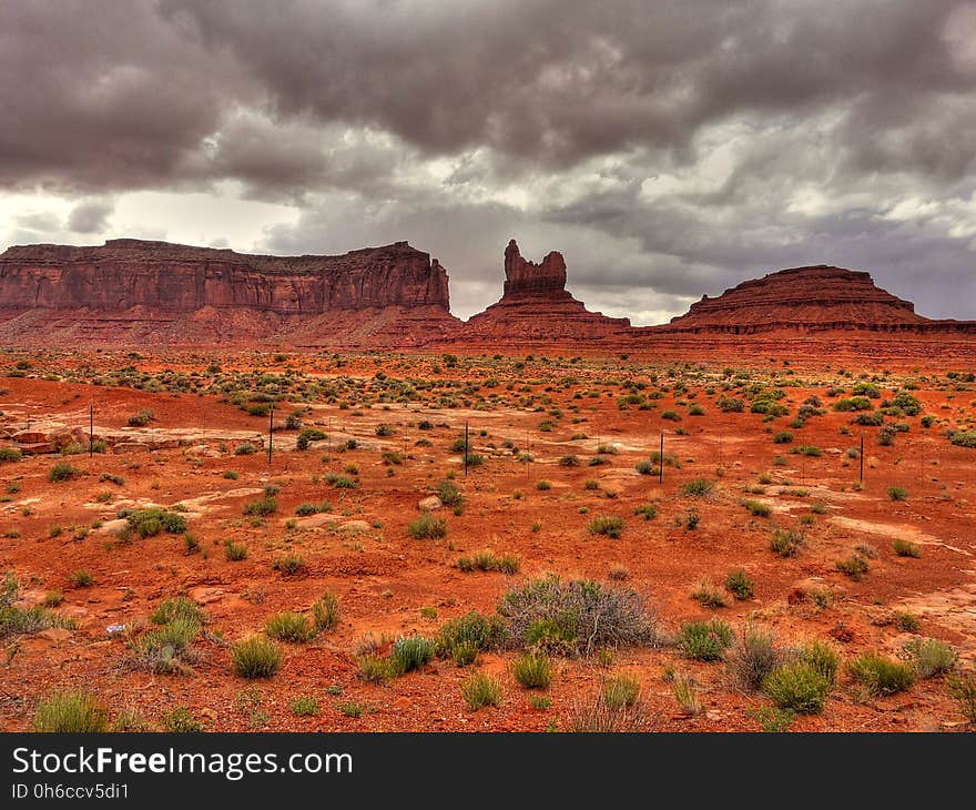 Sky, Badlands, Wilderness, Butte