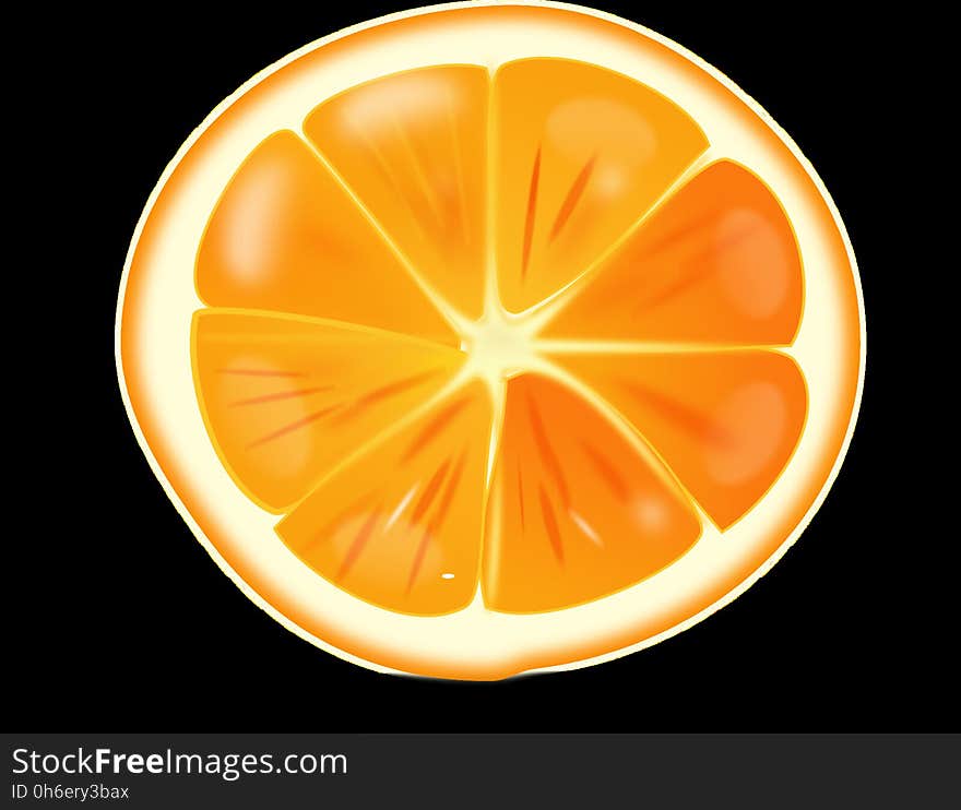 Produce, Orange, Fruit, Circle