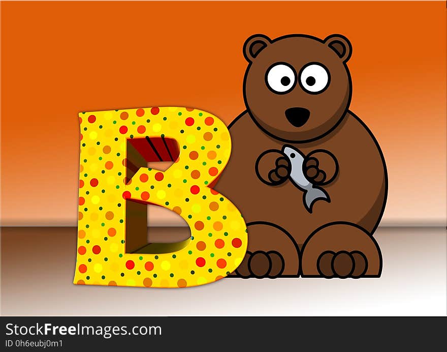 Font, Teddy Bear, Illustration, Carnivoran