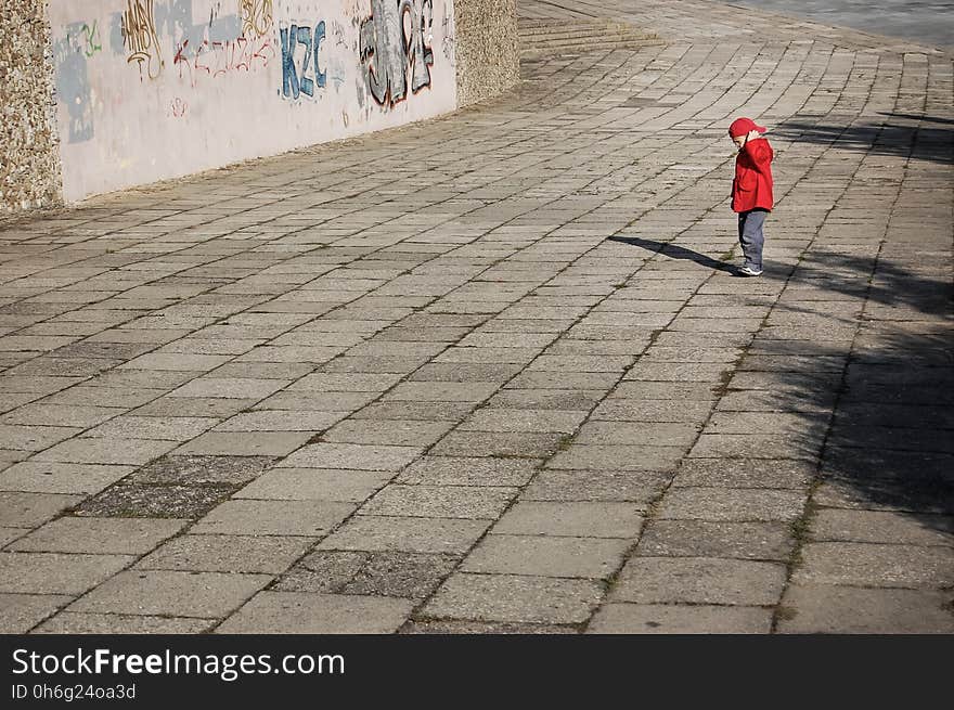 Public Space, Wall, Cobblestone, Floor