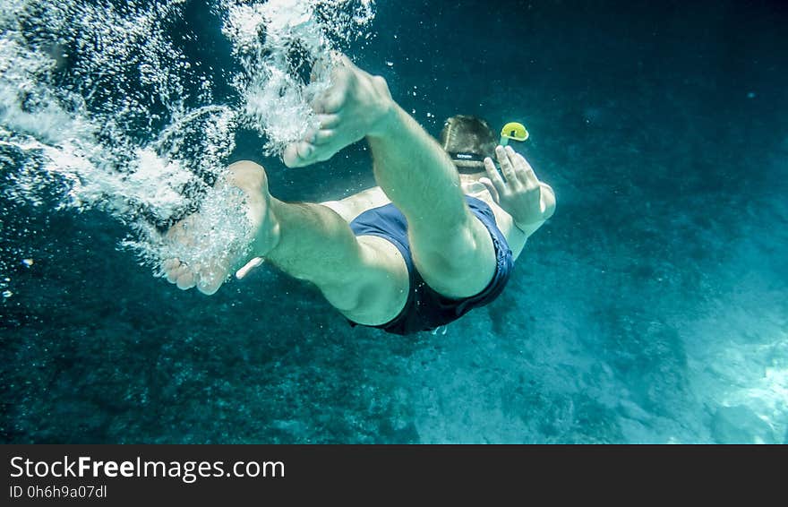 Person in Underwater