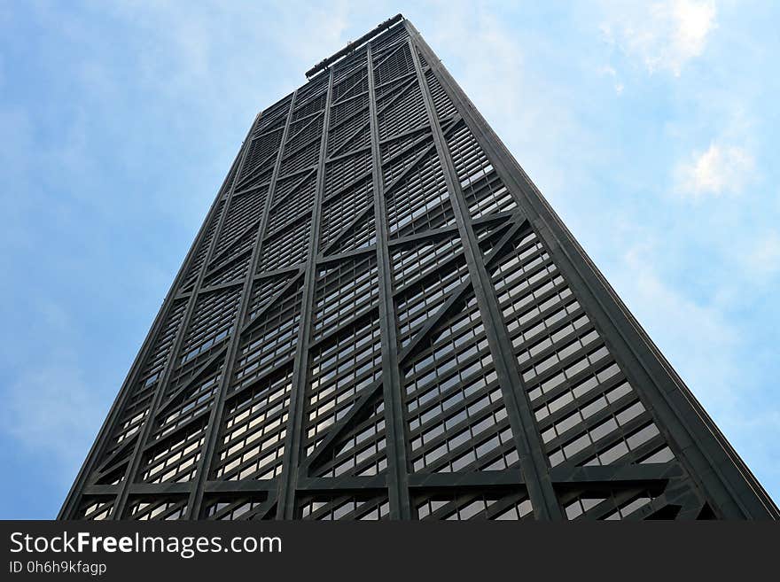 Low Angle Photography of Black High Rise Building