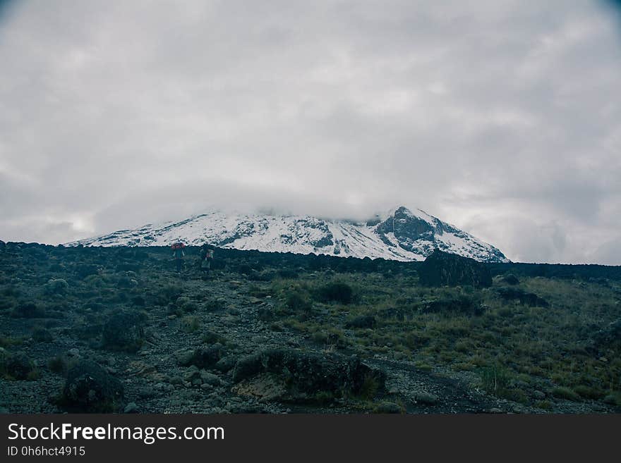 White and Green Mountain during Daytime