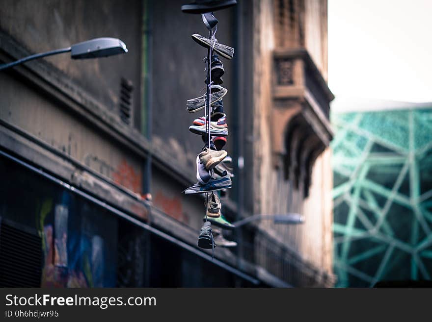 Tied Up Assorted Shoes